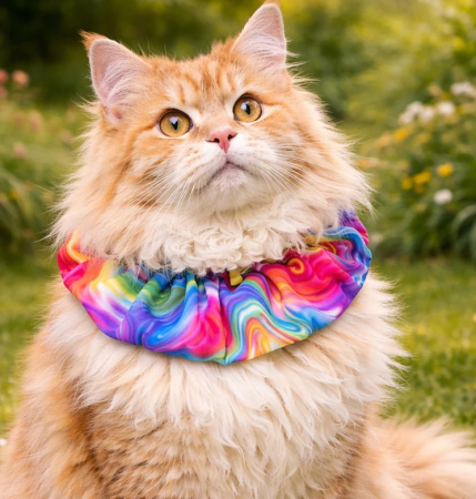 Preview: Birdsbesafe® Katzen-Halskrause Suzy für Langhaarkatzen